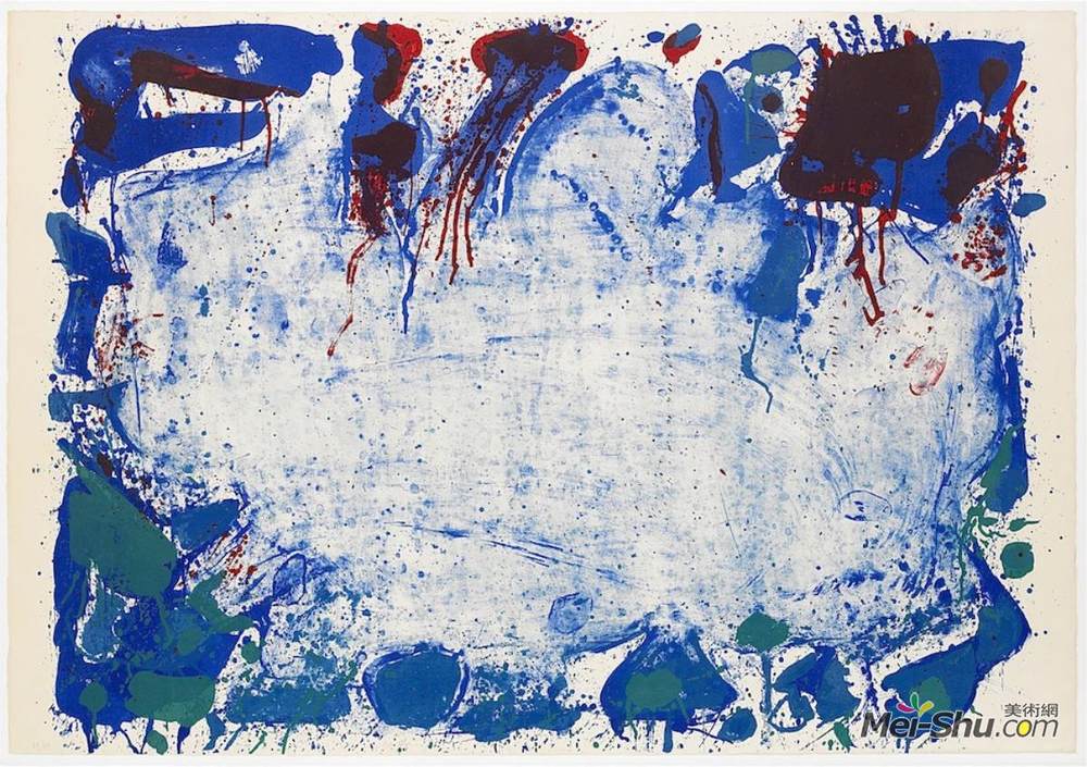 山姆·弗朗西斯(Sam Francis)高清作品《快乐死石》