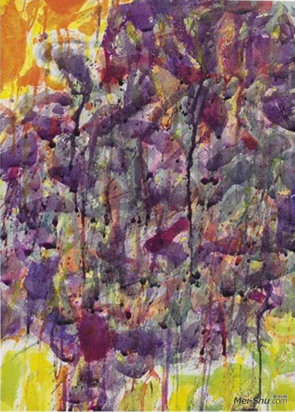 山姆·弗朗西斯(Sam Francis)高清作品《无题》