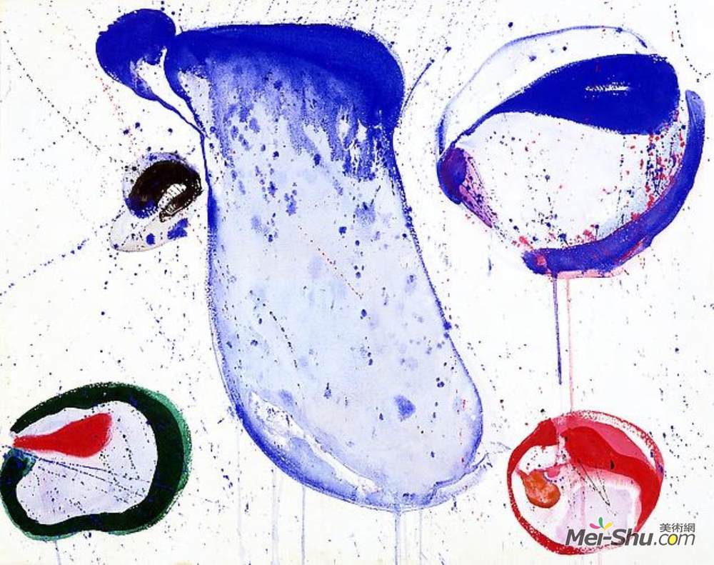山姆·弗朗西斯(Sam Francis)高清作品《蓝色47》