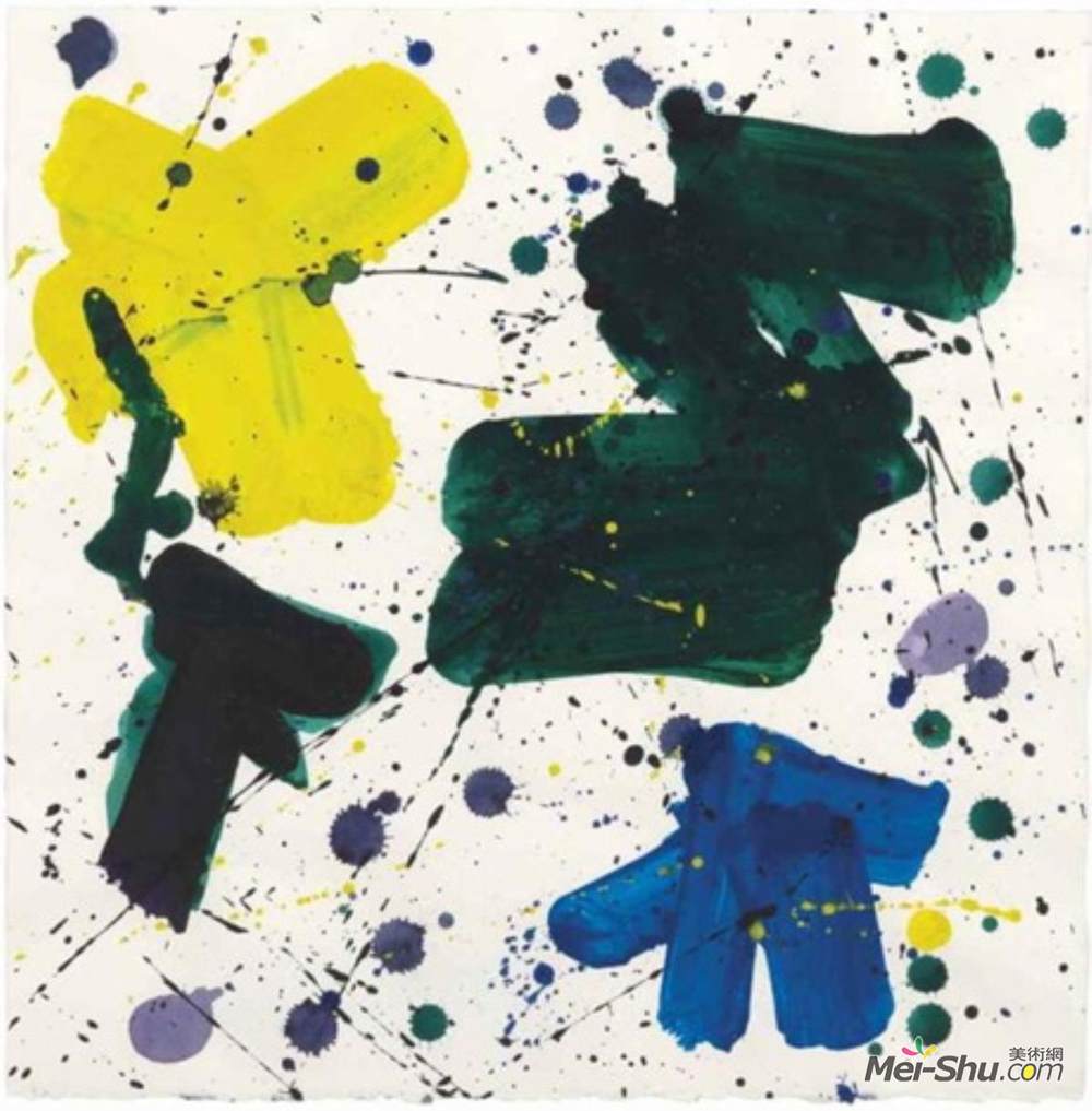 山姆·弗朗西斯(Sam Francis)高清作品《无题二》