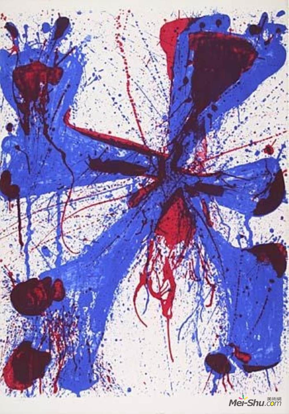 山姆·弗朗西斯(Sam Francis)高清作品《该死的背带》