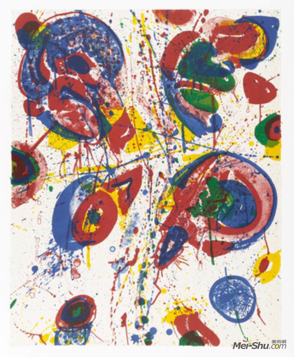 山姆·弗朗西斯(Sam Francis)高清作品《明亮的东西》