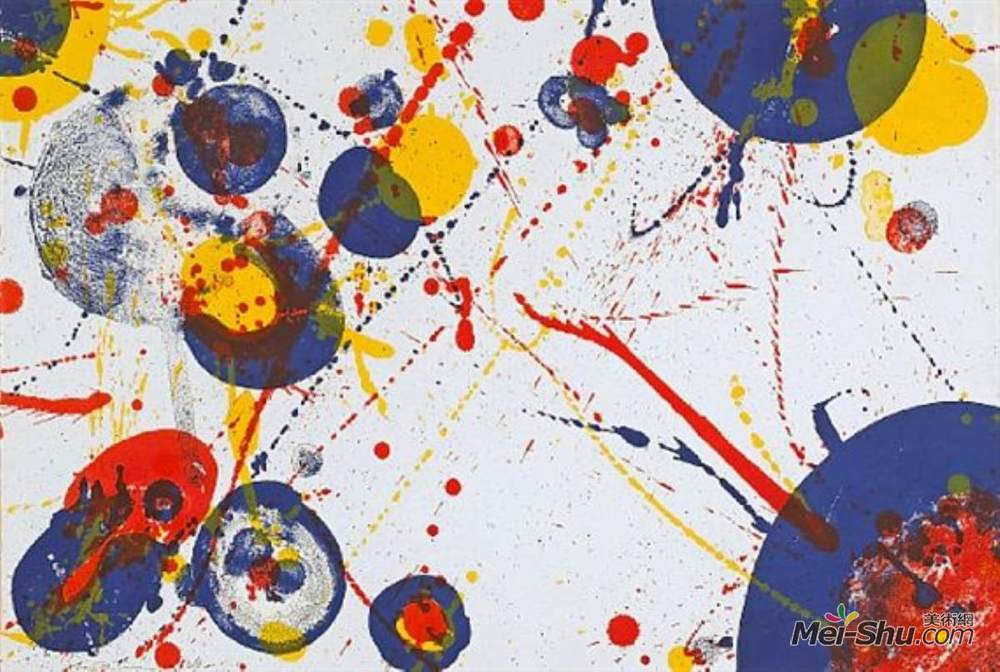 山姆·弗朗西斯(Sam Francis)高清作品《Untitled (from Pasadena Box)》