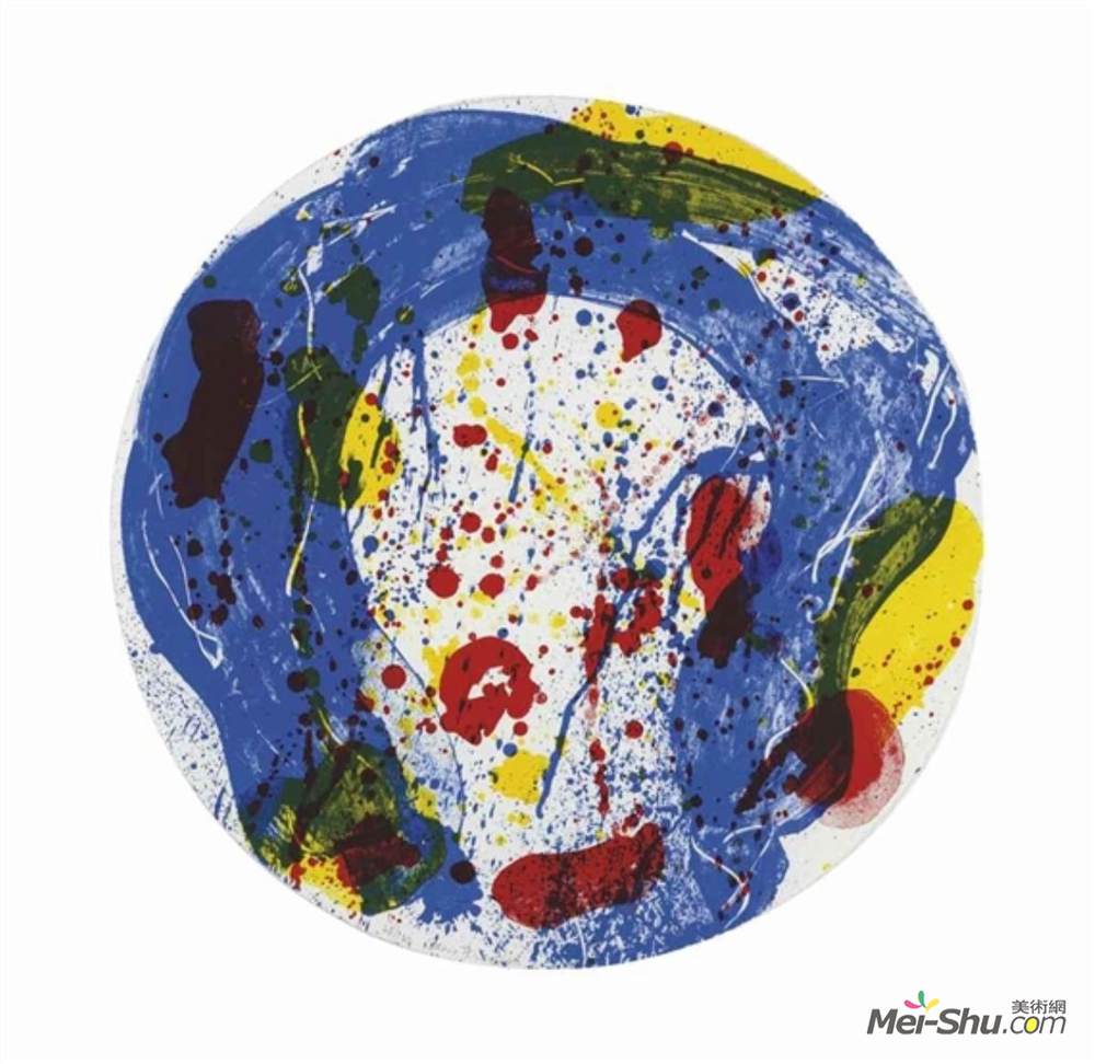 山姆·弗朗西斯(Sam Francis)高清作品《无题》