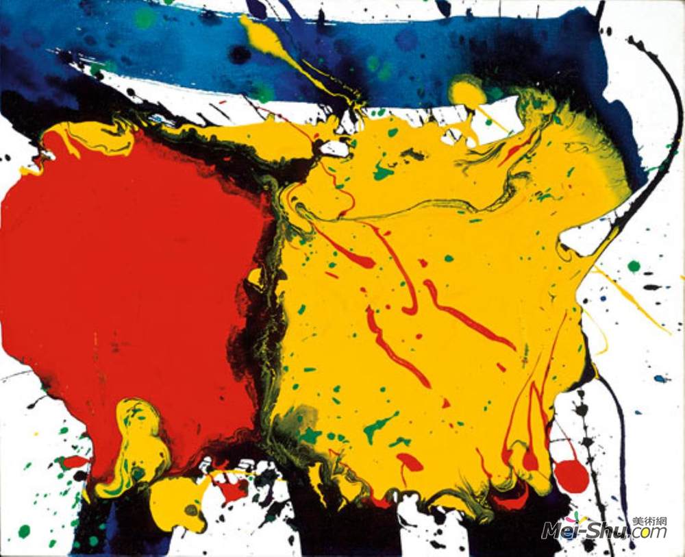 山姆·弗朗西斯(Sam Francis)高清作品《Untitled (SFP94-109, SFF.1757)》