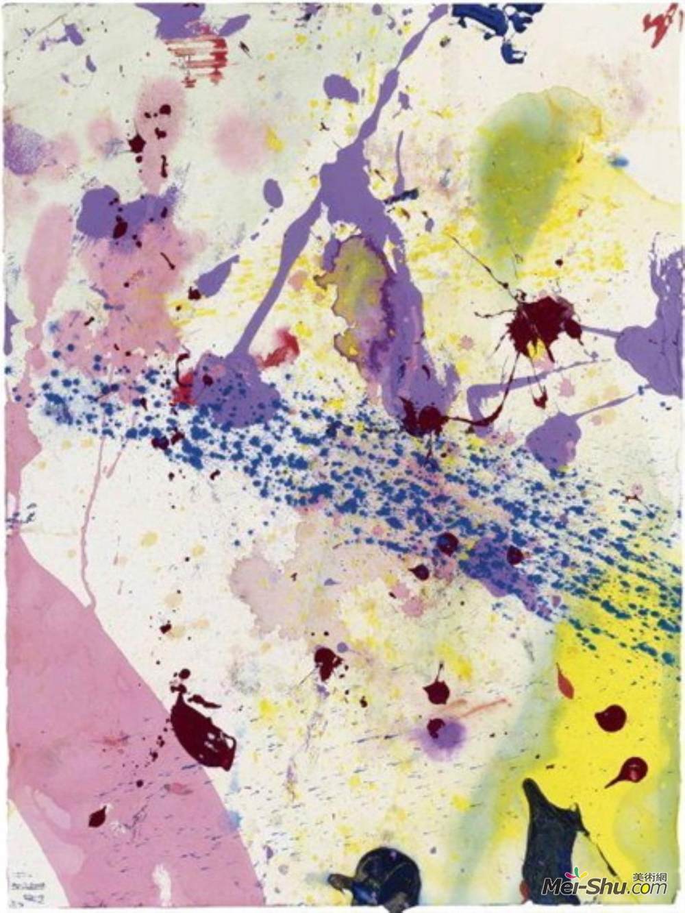 山姆·弗朗西斯(Sam Francis)高清作品《Untitled (SF 90-342)》