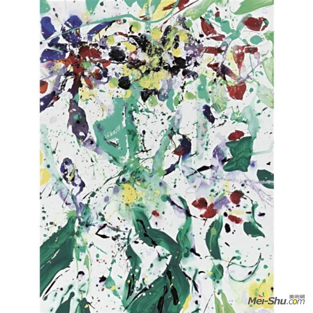 山姆·弗朗西斯(Sam Francis)高清作品《花束》