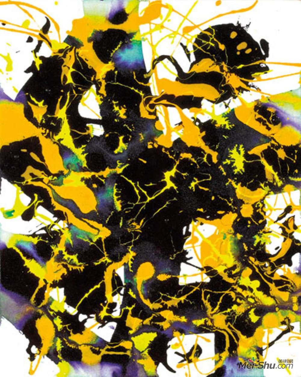 山姆·弗朗西斯(Sam Francis)高清作品《Untitled (SFP94-53, SFF.1727)》