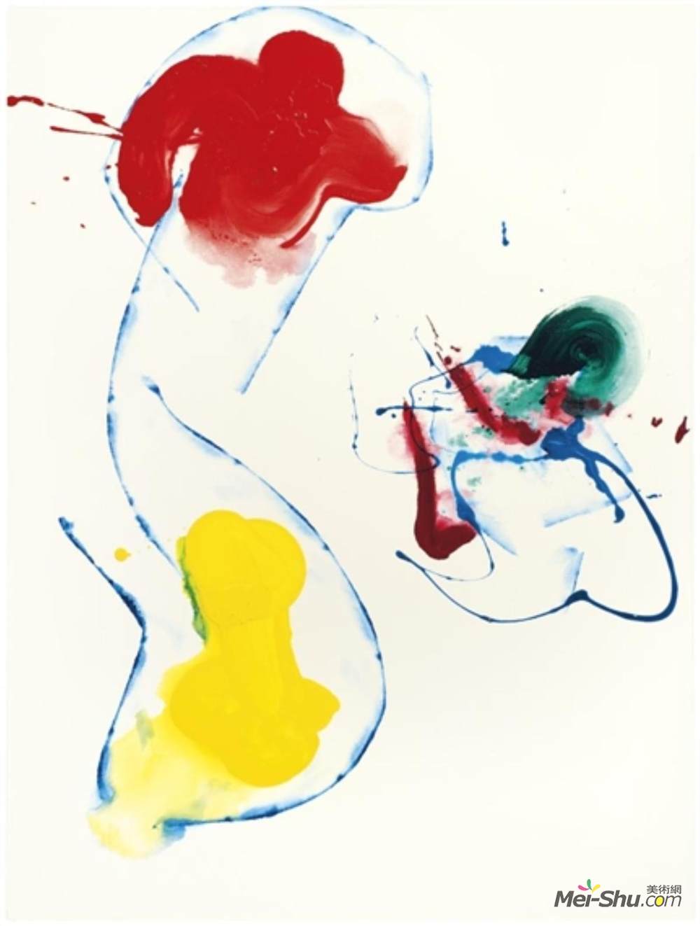 山姆·弗朗西斯(Sam Francis)高清作品《无题》