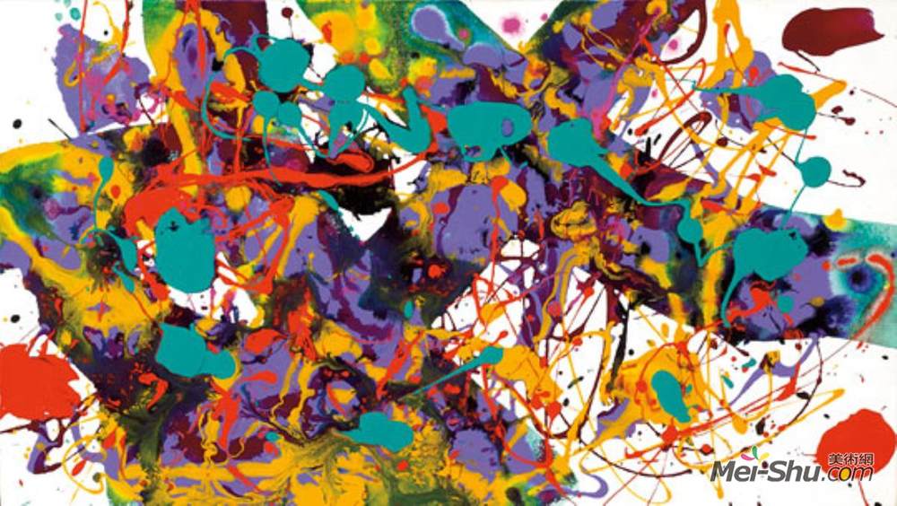 山姆·弗朗西斯(Sam Francis)高清作品《Untitled (SFP94-35, SFF.1711)》