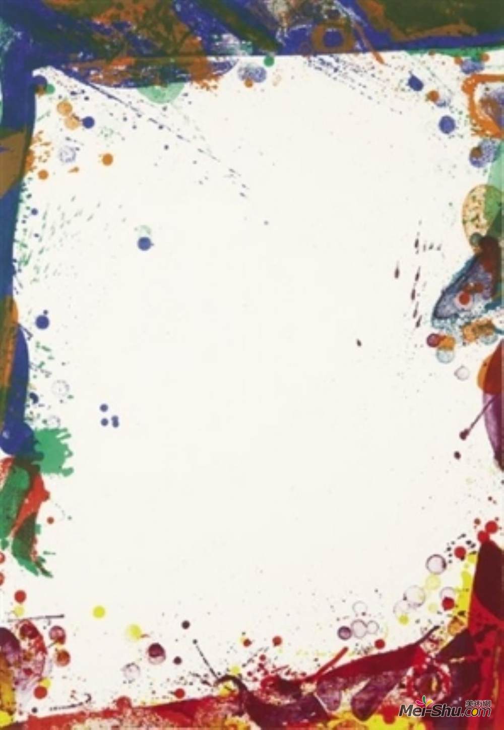 山姆·弗朗西斯(Sam Francis)高清作品《硫磺帆》