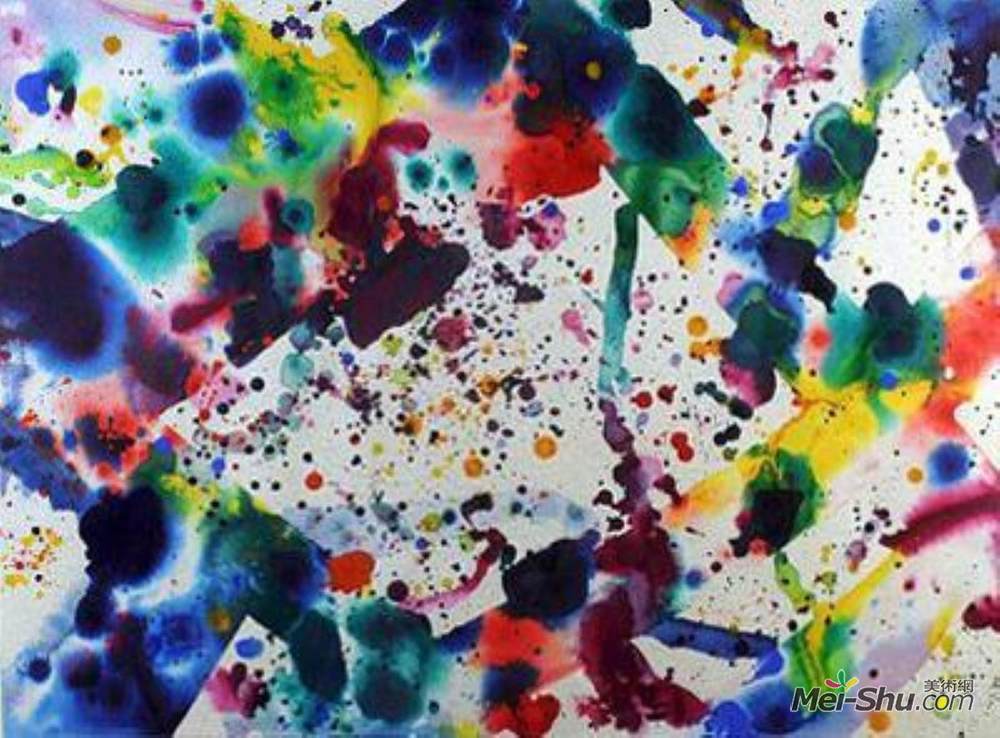 山姆·弗朗西斯(Sam Francis)高清作品《无题》