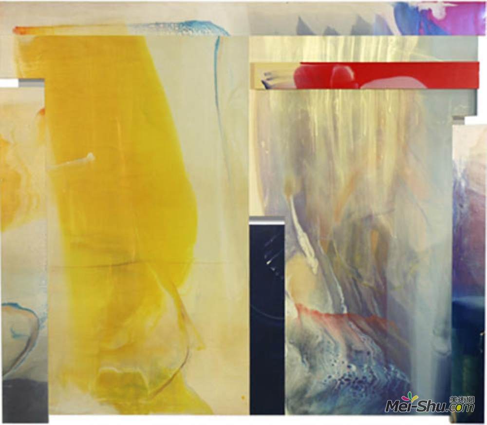 山姆·吉列姆(Sam Gilliam)高清作品《河瀑布》