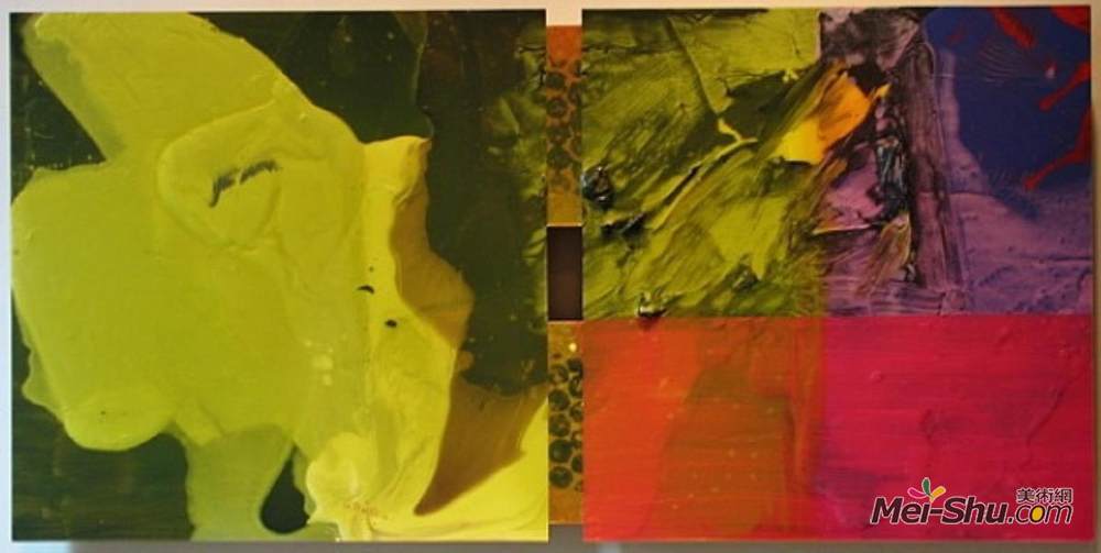 山姆·吉列姆(Sam Gilliam)高清作品《海色》