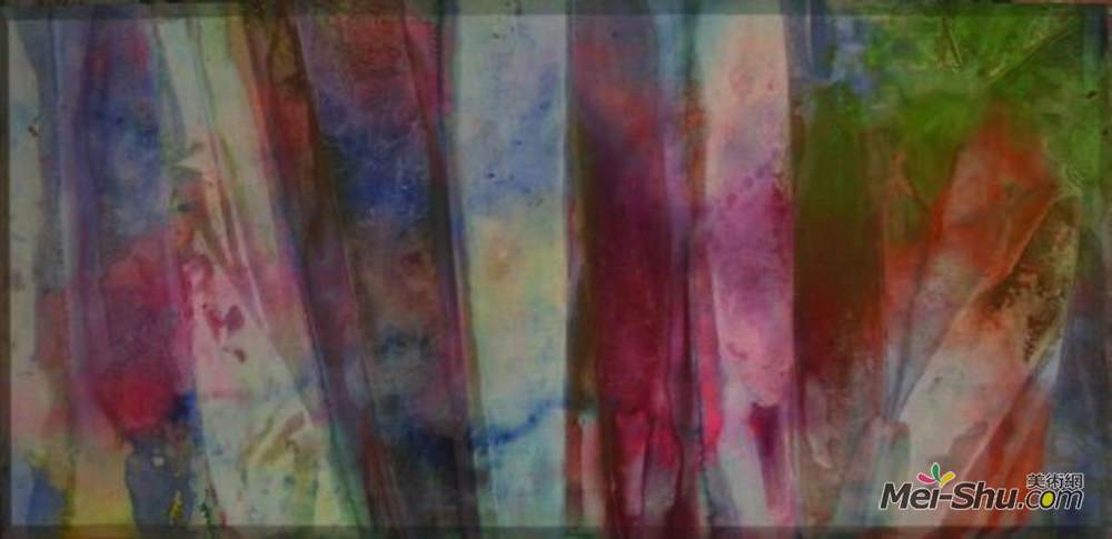 山姆·吉列姆(Sam Gilliam)高清作品《降雨量》