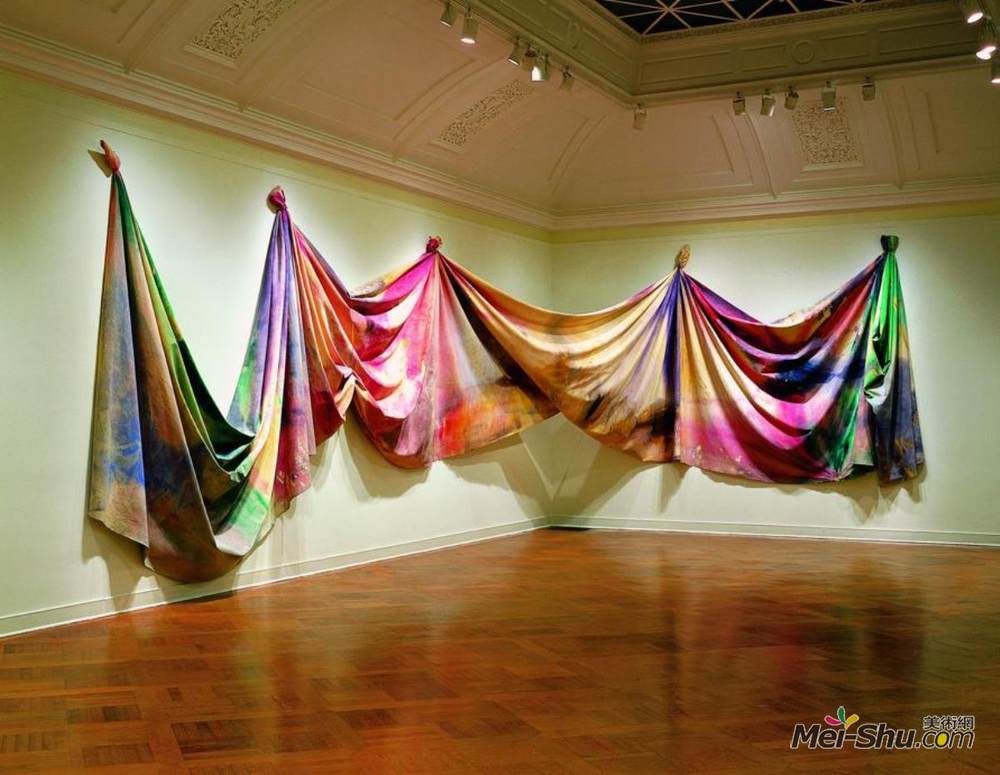 山姆·吉列姆(Sam Gilliam)高清作品《光深》