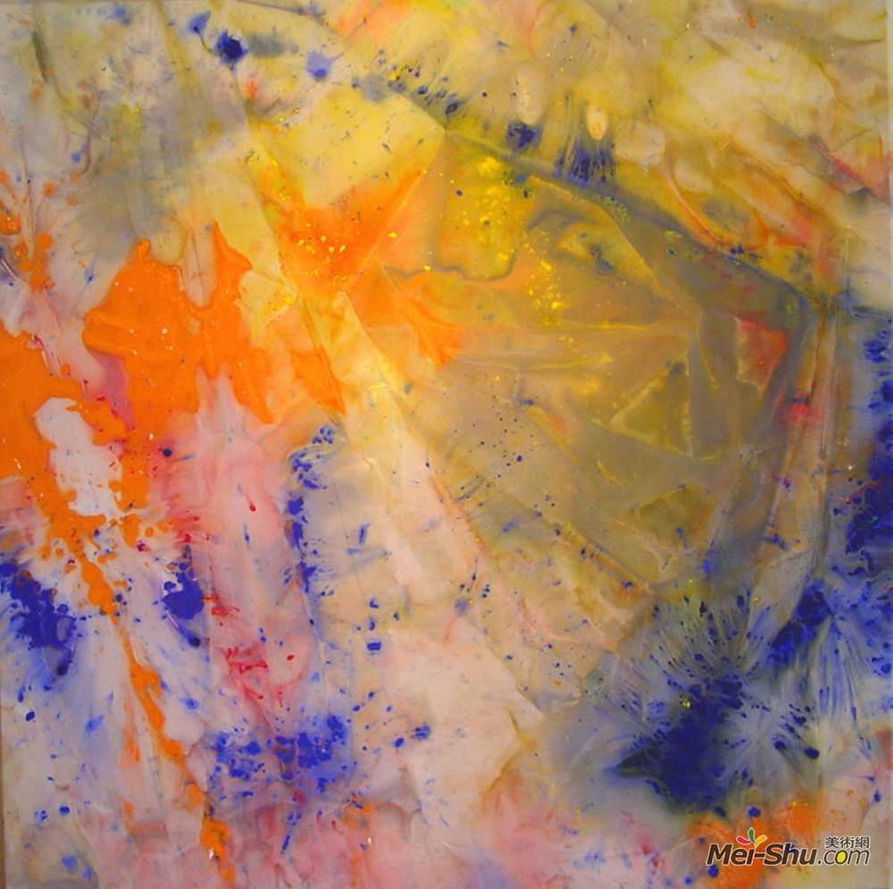 山姆·吉列姆(Sam Gilliam)高清作品《春解》