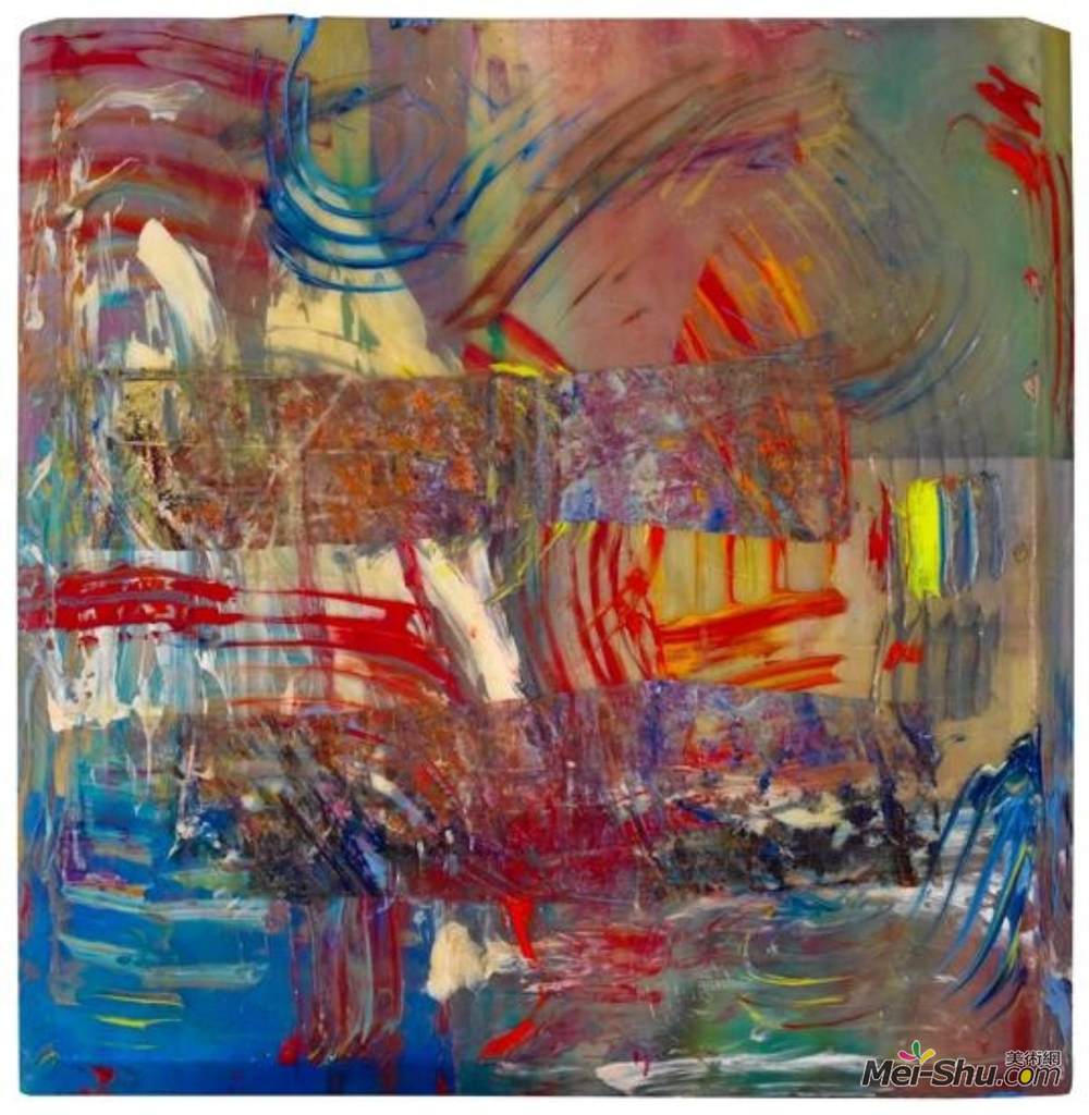 山姆·吉列姆(Sam Gilliam)高清作品《上下颠倒的马》