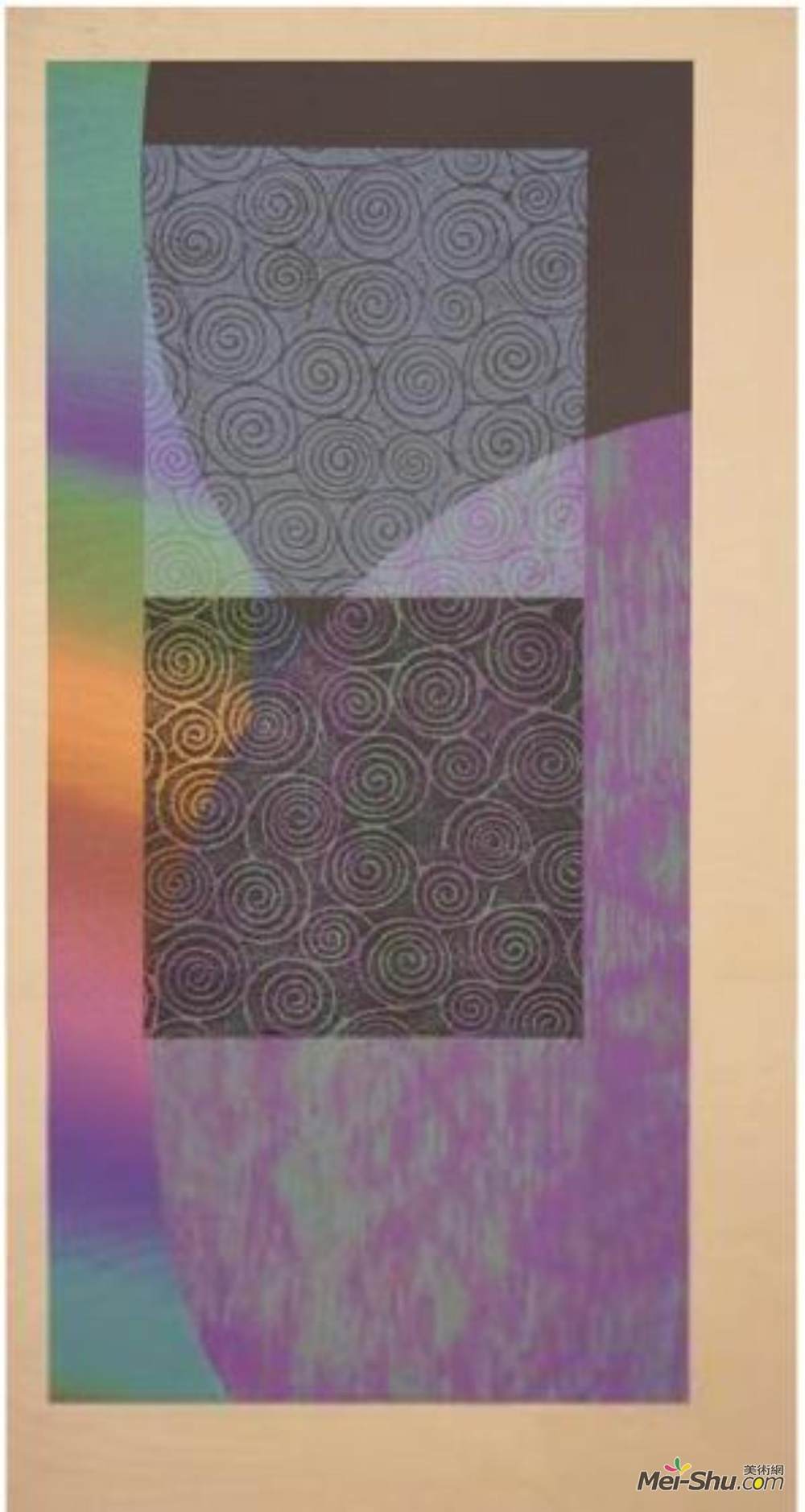 山姆·吉列姆(Sam Gilliam)高清作品《吟诵》