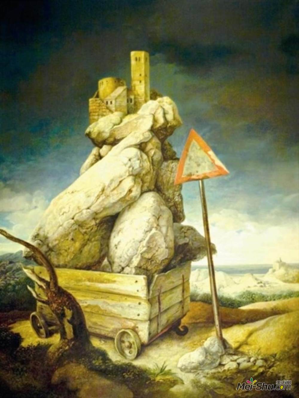 塞缪尔·巴克(Samuel Bak)高清作品《超现实主义景观》