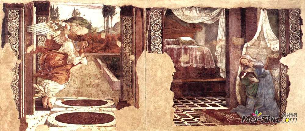 山德罗·波提切利(Sandro Botticelli)高清作品《报喜》