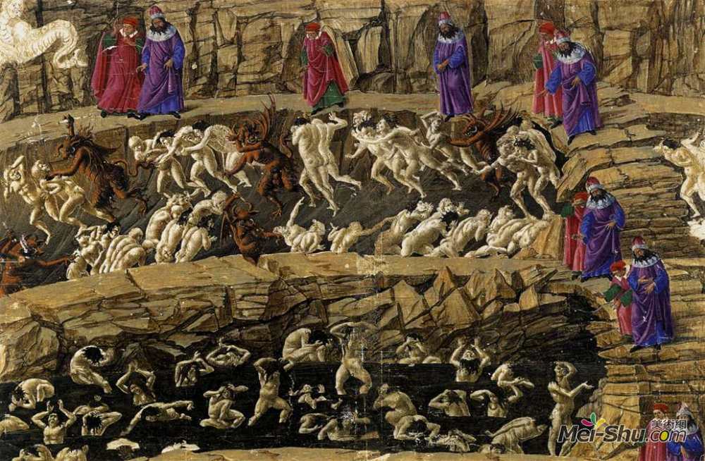 《第十八号地狱》山德罗·波提切利(sandro botticelli)高清作品欣赏