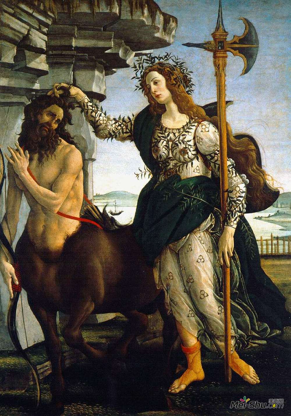 山德罗·波提切利(Sandro Botticelli)高清作品《Pallas and Centaur》