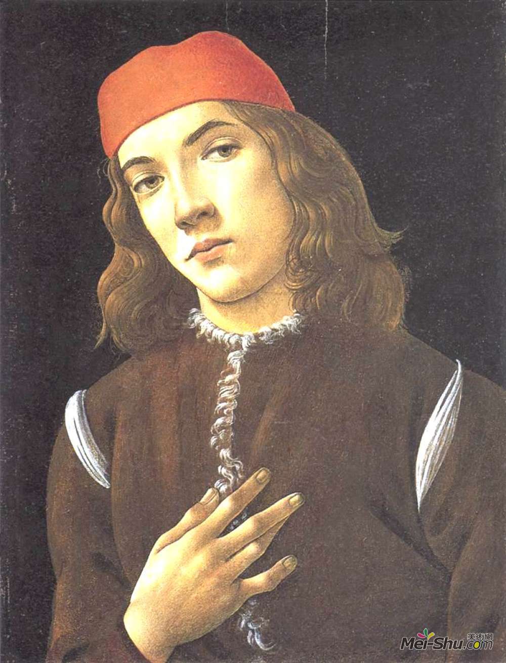一名年轻男子的画像山德罗波提切利sandrobotticelli高清作品欣赏
