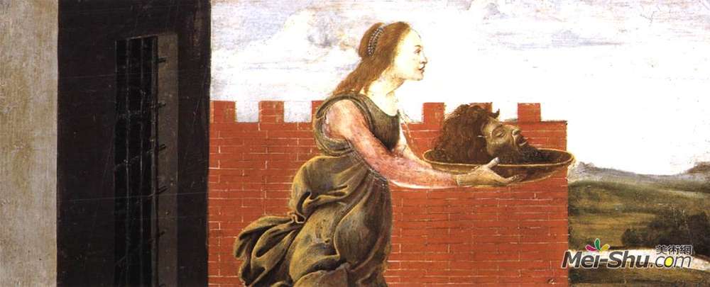 山德罗·波提切利(Sandro Botticelli)高清作品《莎乐美与施洗者圣约翰的头》