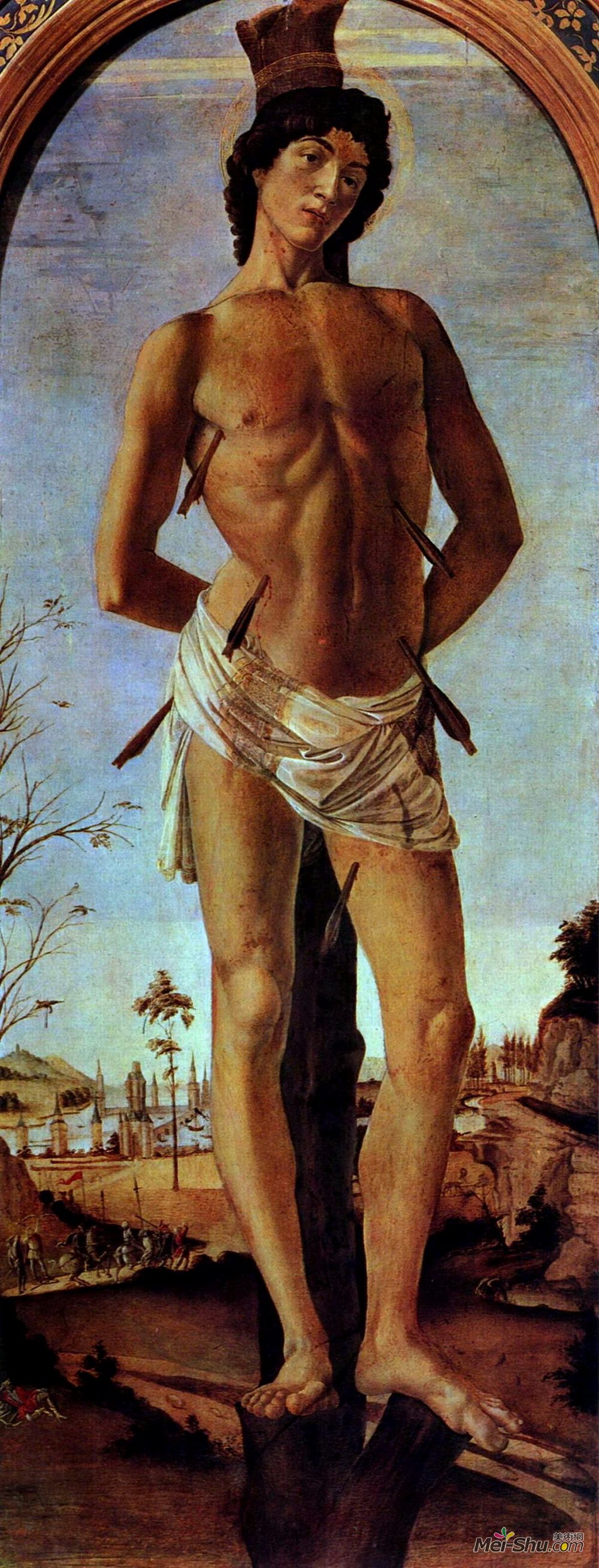 山德罗·波提切利(Sandro Botticelli)高清作品《塞巴斯蒂安》