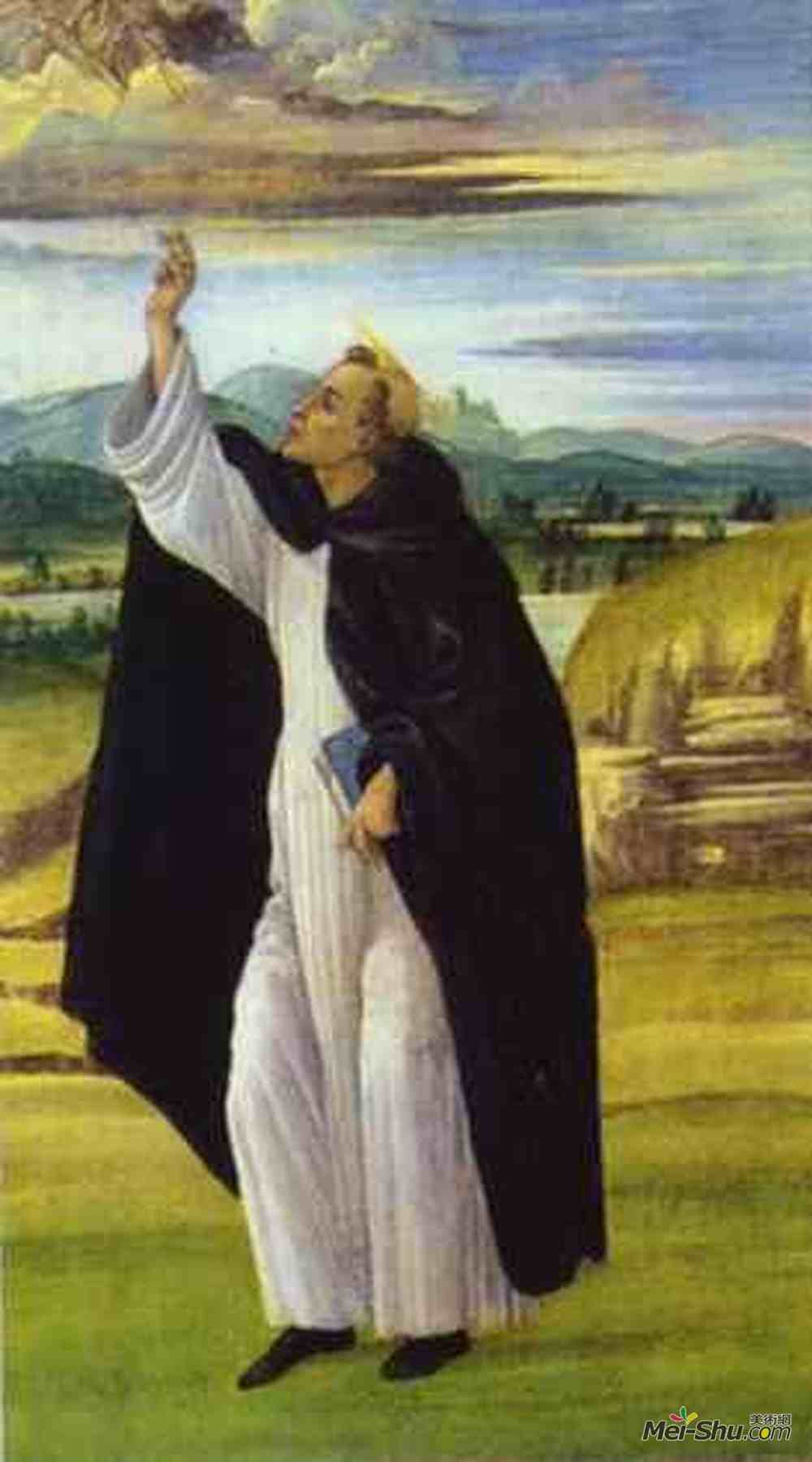 山德罗·波提切利(Sandro Botticelli)高清作品《圣多米尼克》