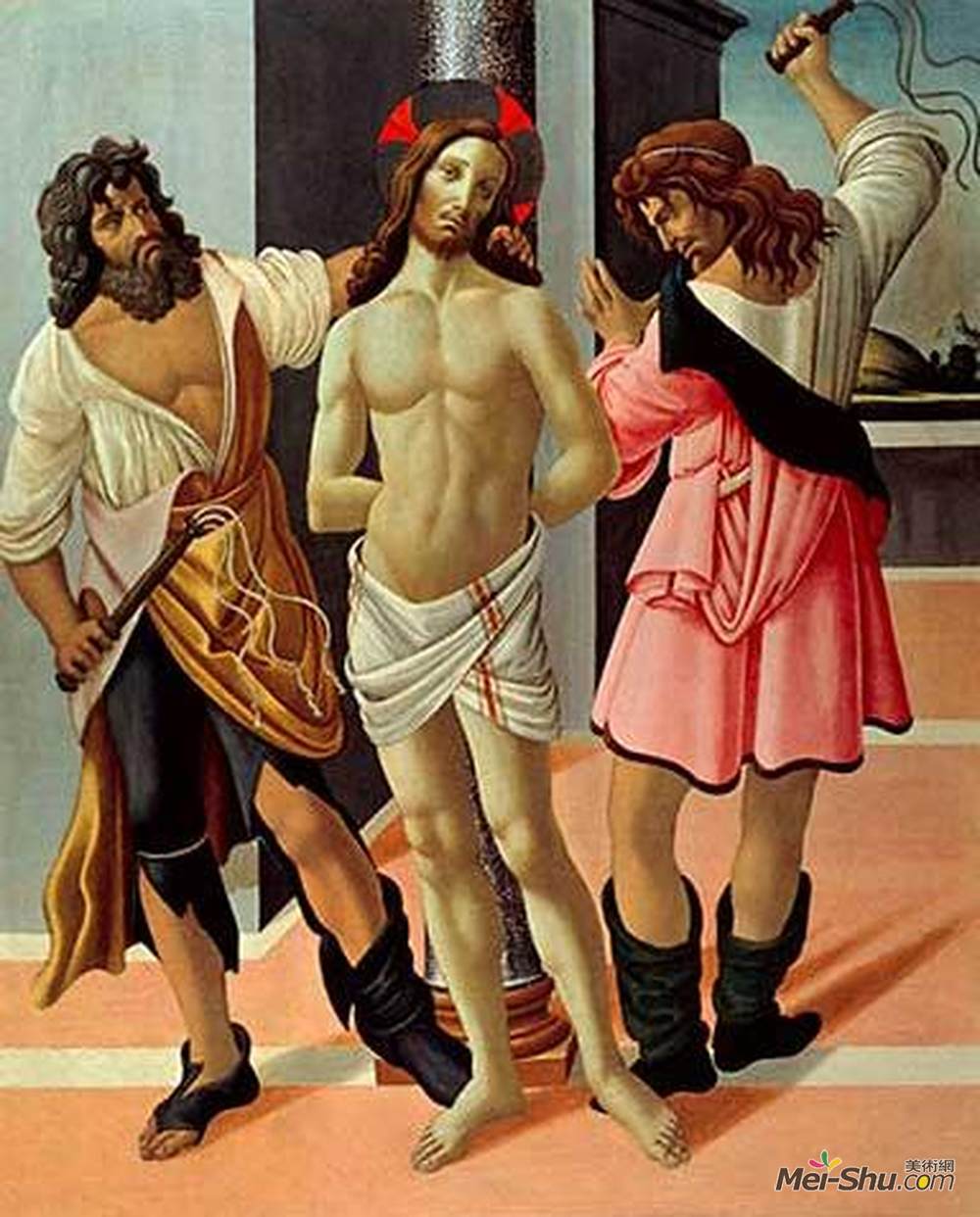 山德罗·波提切利(Sandro Botticelli)高清作品《鞭笞》