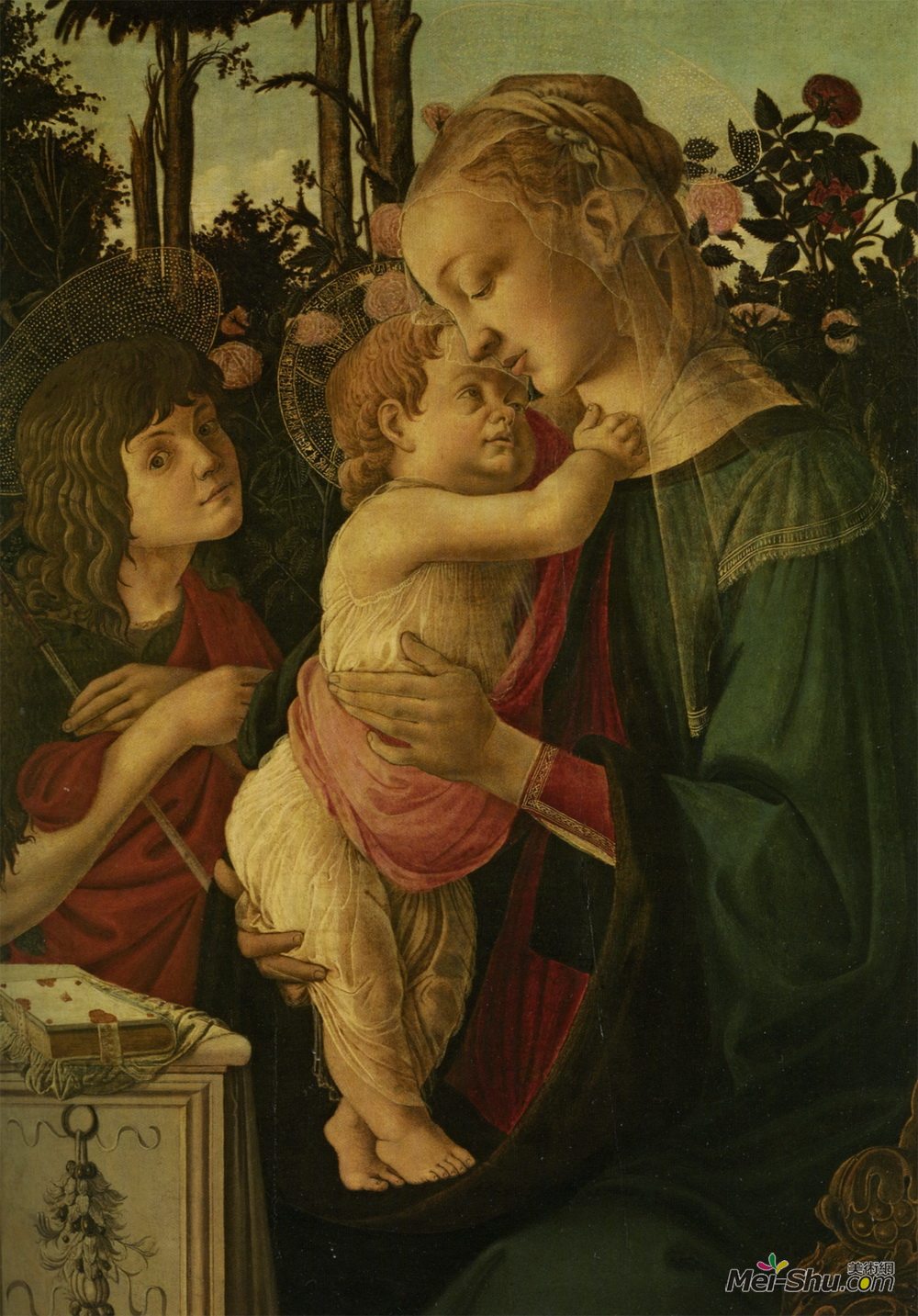 山德罗·波提切利(sandro botticelli)高清作品《麦当娜和孩子与婴儿