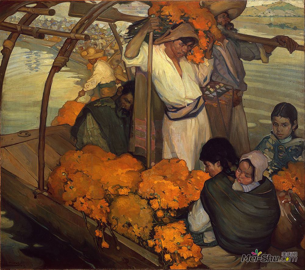 萨托尼诺·赫兰(Saturnino Herran)高清作品《提供》