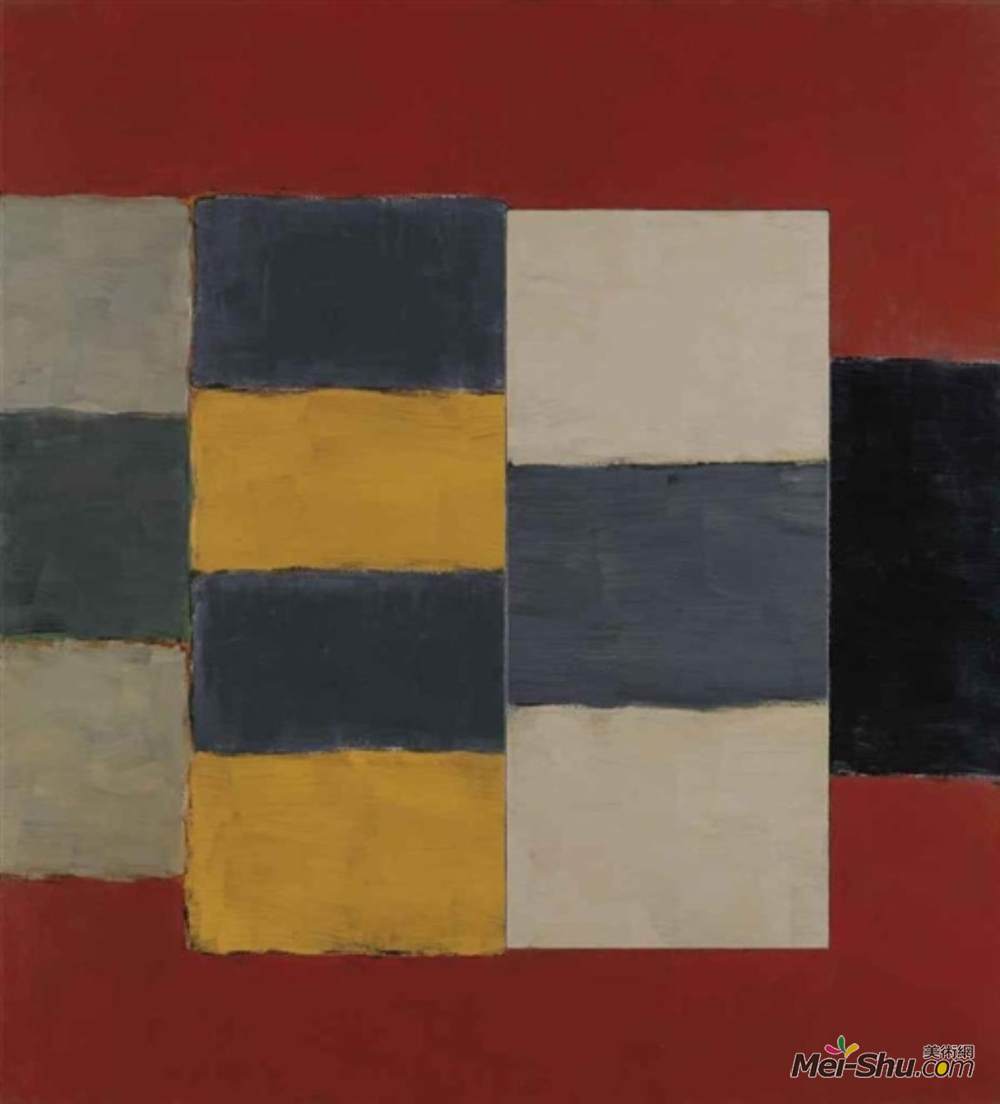 肖恩·斯库利(Sean Scully)高清作品《黄色图形》