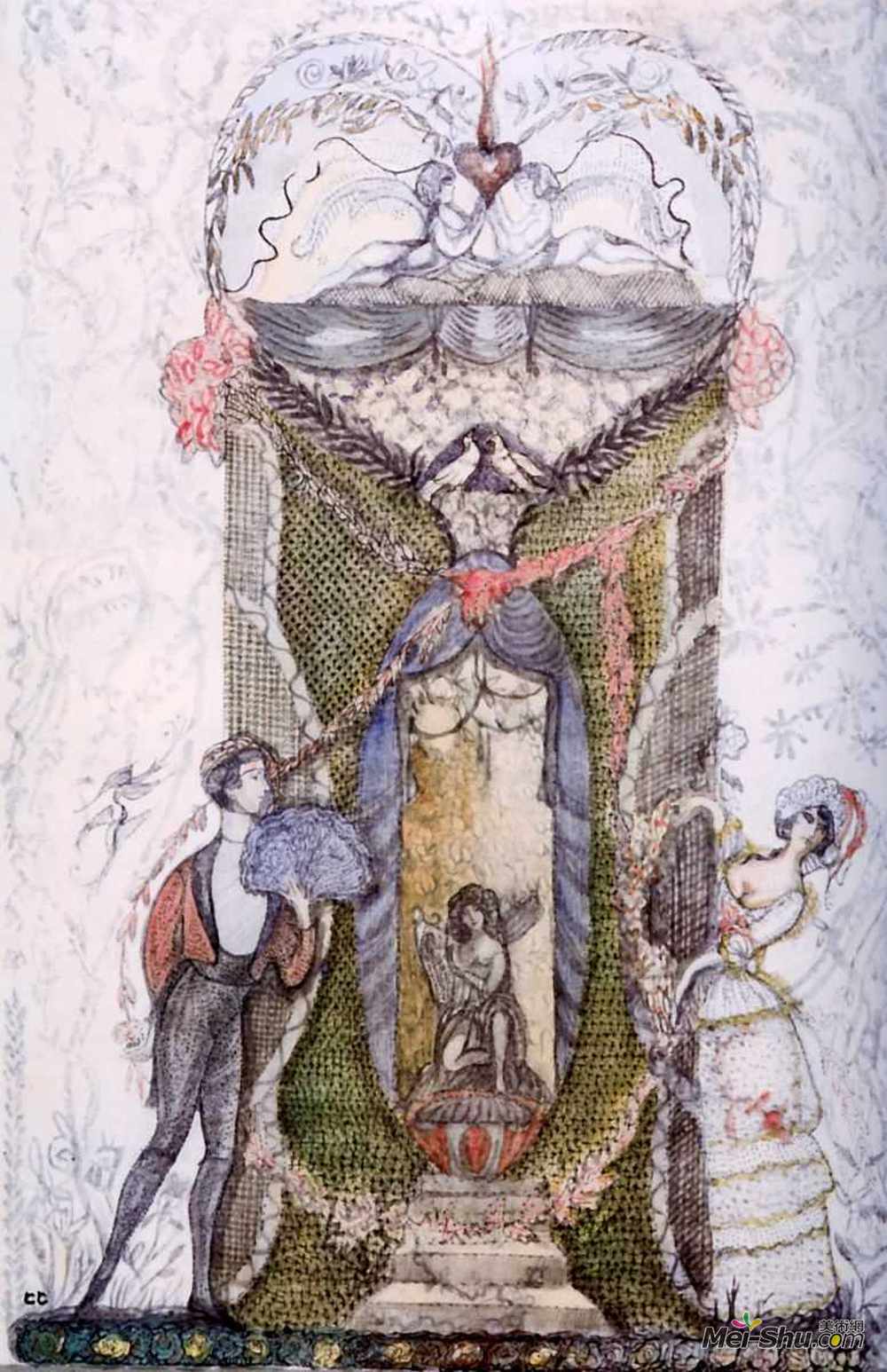 谢尔盖苏迪金(Serge Sudeikin)高清作品《《金毛》杂志的前沿》