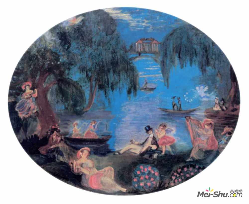 谢尔盖苏迪金(Serge Sudeikin)高清作品《田园的》