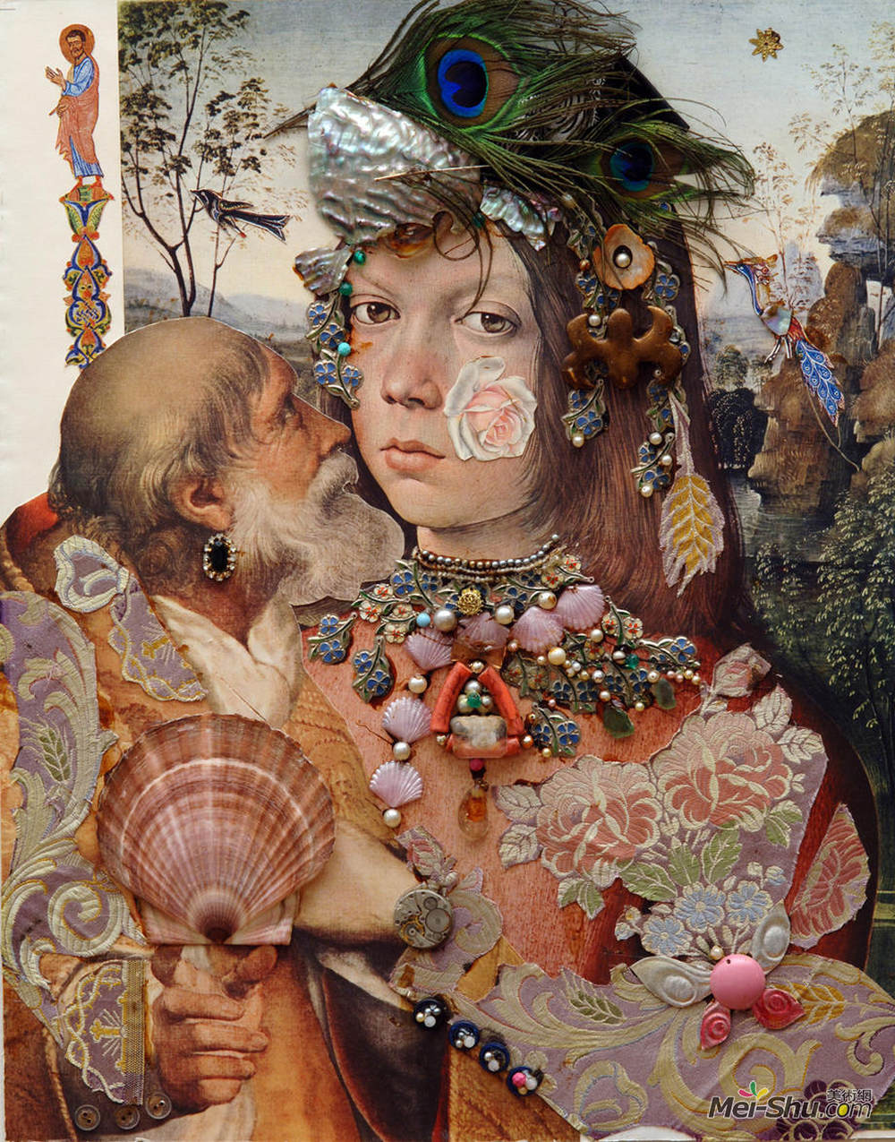 谢尔盖·帕拉杰诺夫(Sergei Parajanov)高清作品《Repentance.Variation on  themes by Pinturicchio and Raphael.》