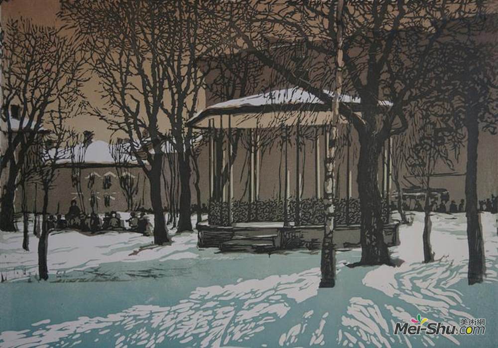谢尔盖·拉布钦科(Sergey Ryabchenko)高清作品《敖德萨。在冬季花园城》