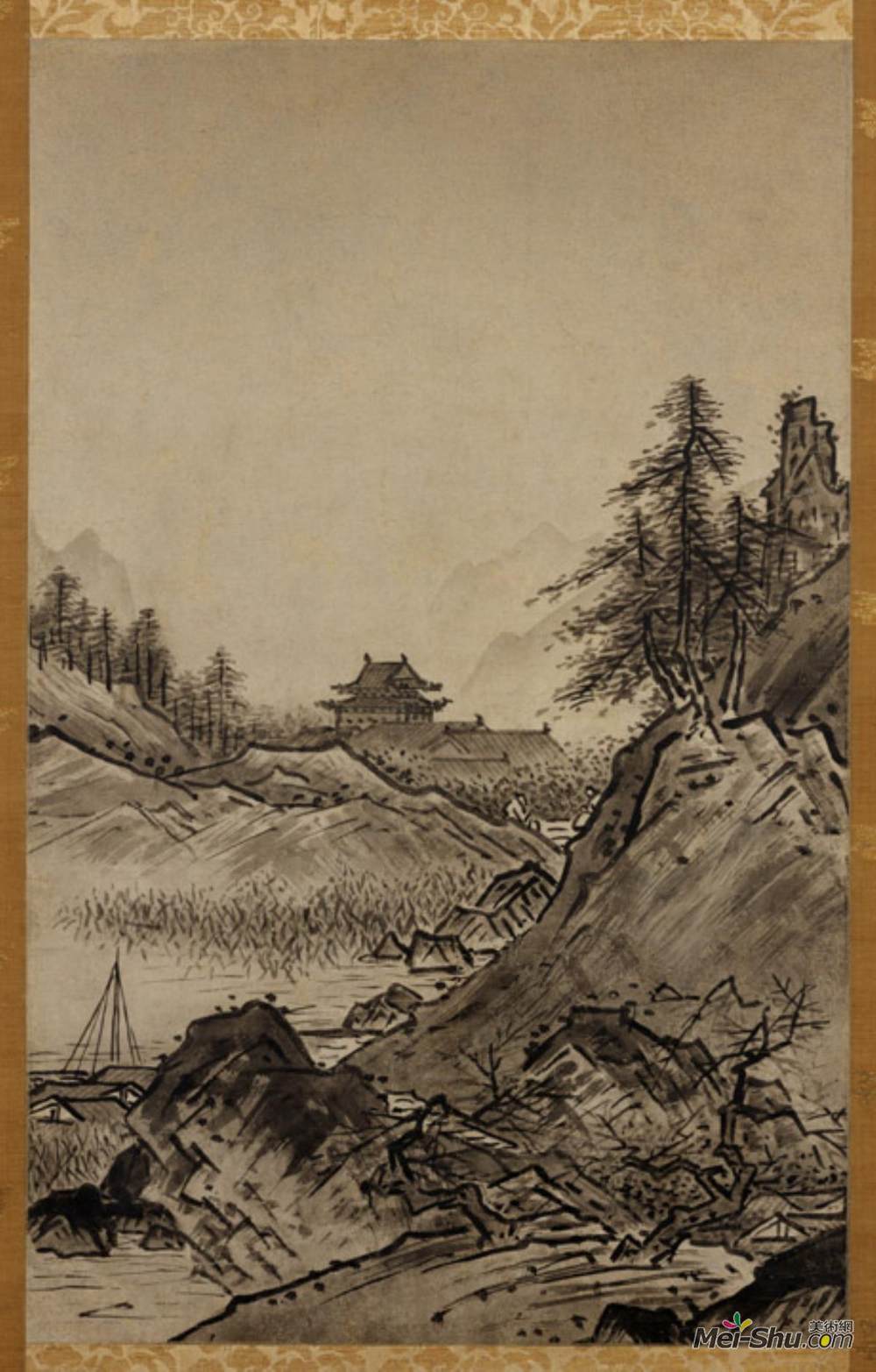 雪舟(Sesshu Toyo)高清作品《景观》