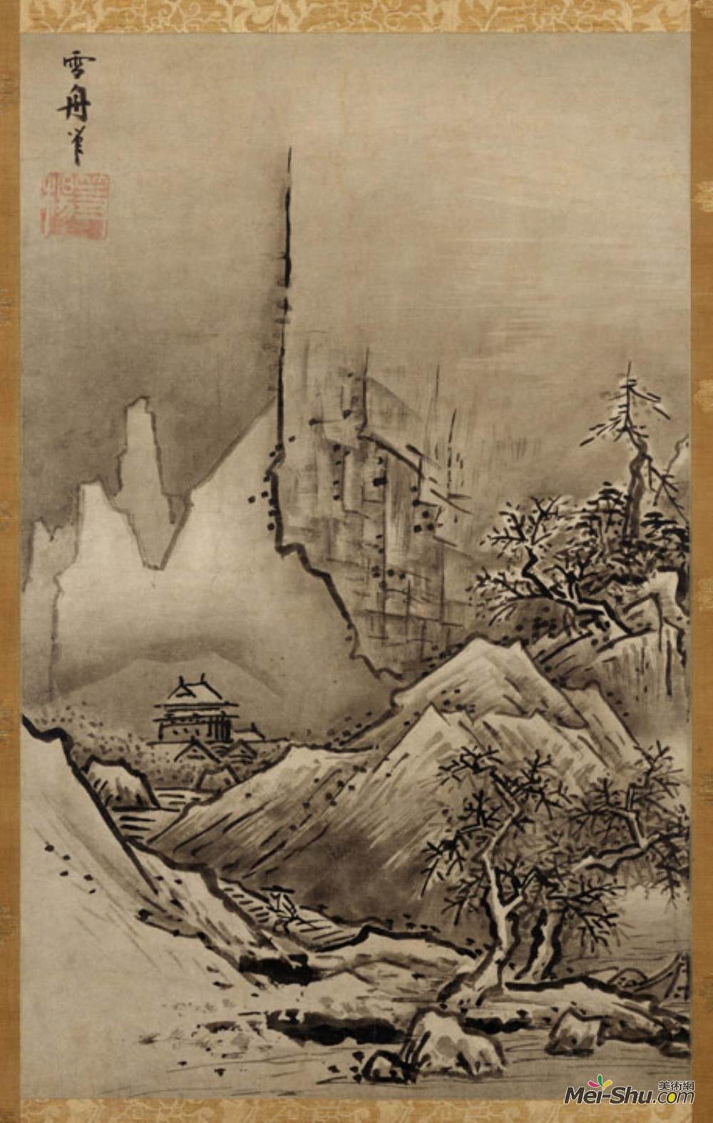 雪舟(Sesshu Toyo)高清作品《景观》