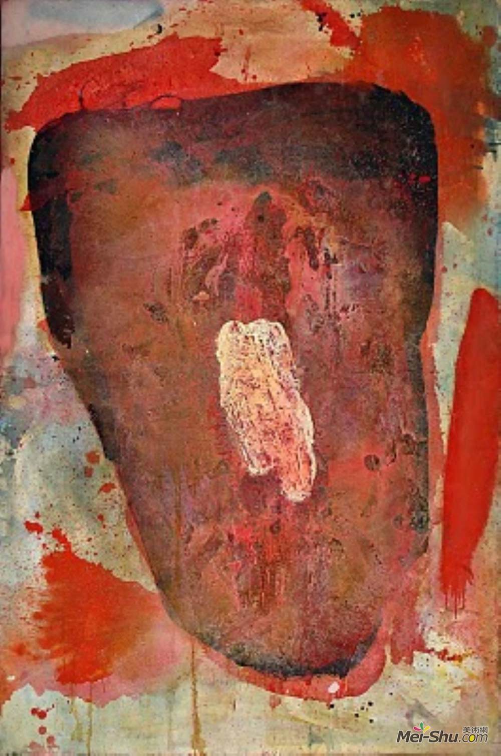 嶋本昭三(Shozo Shimamoto)高清作品《未知标题》
