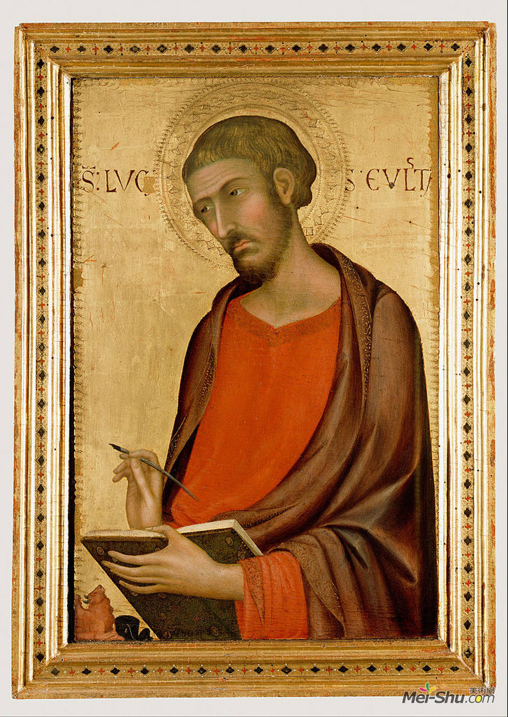 西蒙·马丁尼(Simone Martini)高清作品《圣卢克》