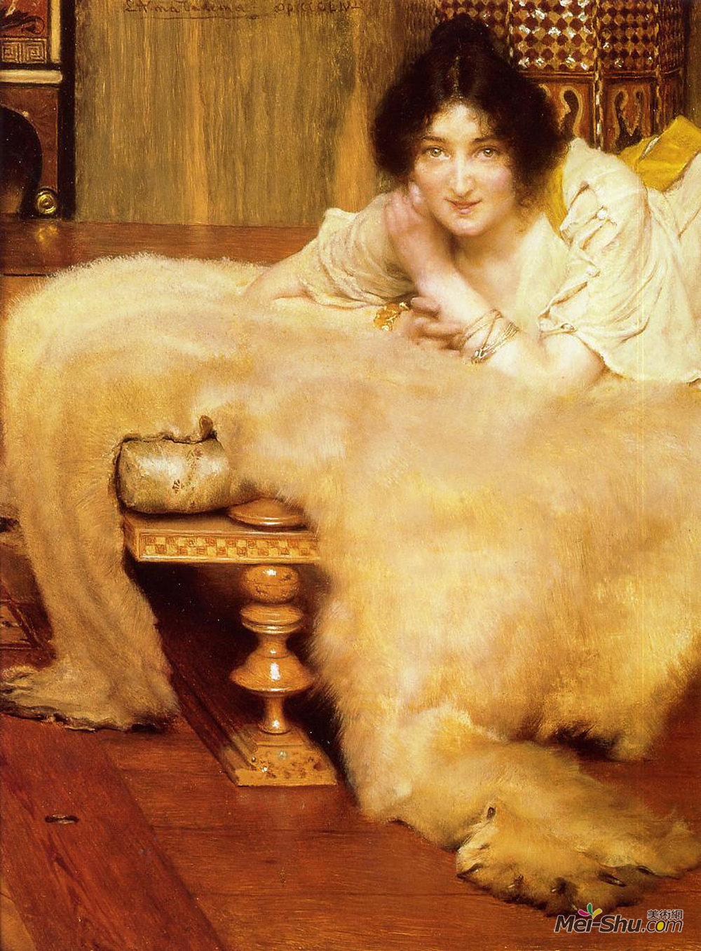 劳伦斯·阿尔玛-塔德玛(Sir Lawrence Alma-Tadema)高清作品《听众》