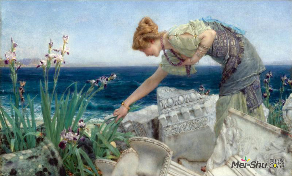 劳伦斯·阿尔玛-塔德玛(Sir Lawrence Alma-Tadema)高清作品《废墟之间》