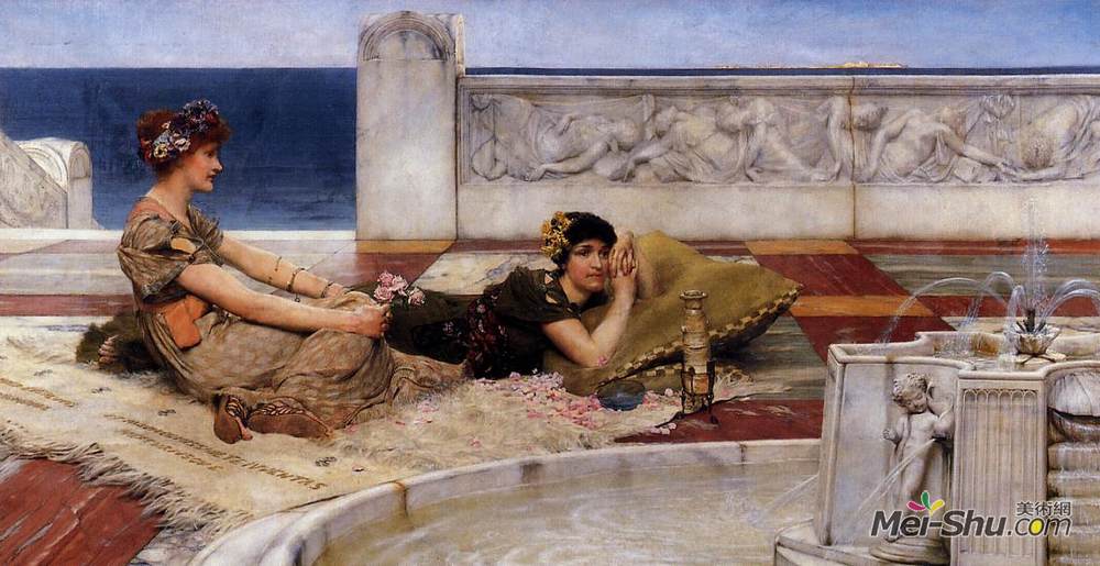 劳伦斯·阿尔玛-塔德玛(Sir Lawrence Alma-Tadema)高清作品《热爱宗教》