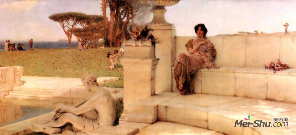 劳伦斯·阿尔玛-塔德玛(Sir Lawrence Alma-Tadema)高清作品《春天的声音》