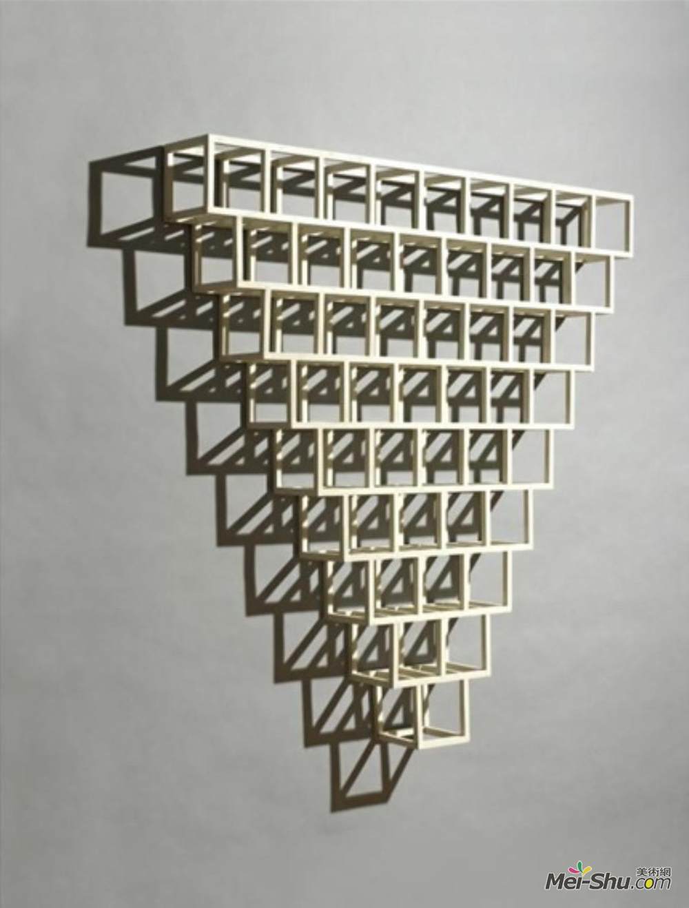 索尔·勒维特(Sol LeWitt)高清作品《9—8—7—6—4—3—2—1》