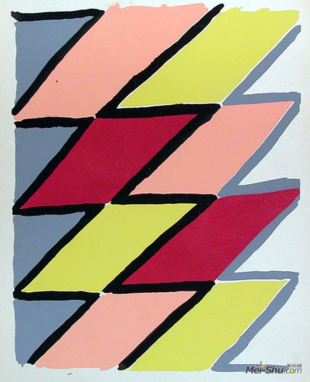 索妮娅·德劳内(Sonia Delaunay)高清作品《作文22》