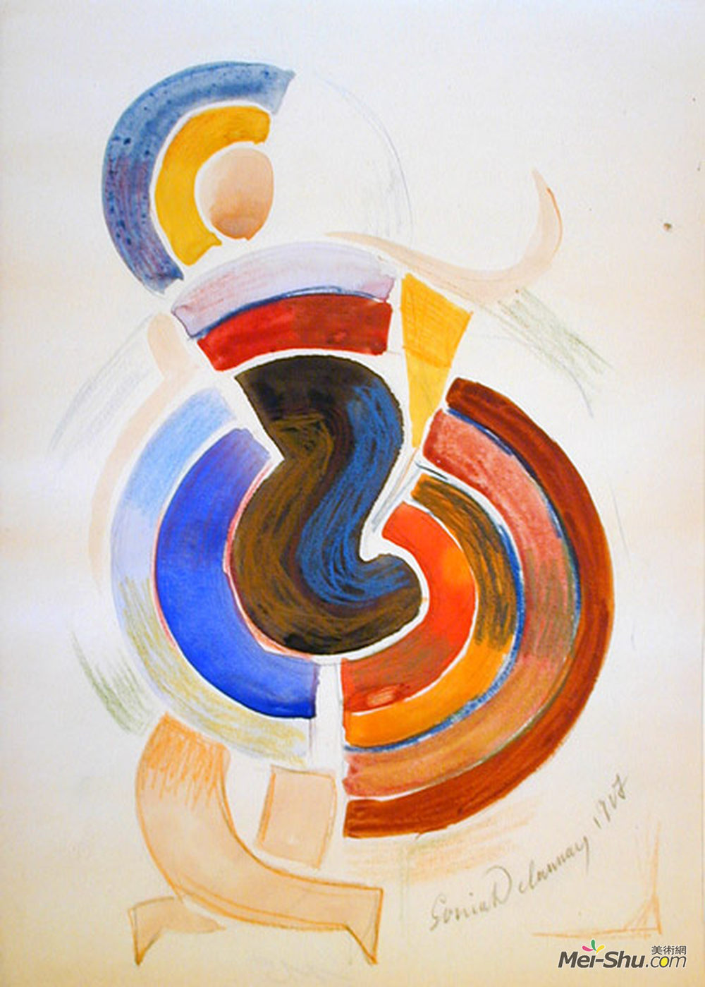 索妮娅·德劳内(Sonia Delaunay)高清作品《乌提》